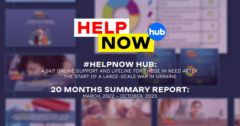 Summary report of #HELPNOW HUB for 2022 -2023: 20 months of continuous assistance for 37 thousand Ukrainians around the world